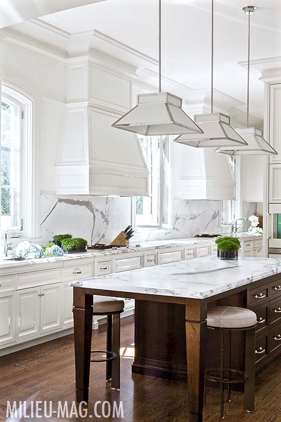 Beatiful white marble kitchen from Thomas Hamel