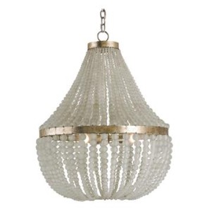 edisto white beaded chandelierf rom Kathy Kuo Home. https://kristywicks.com