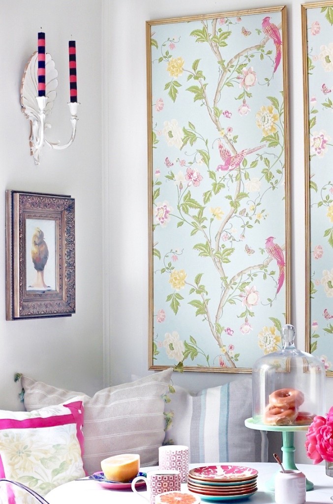 DIY Art using Wallpaper - KristyWicks.com