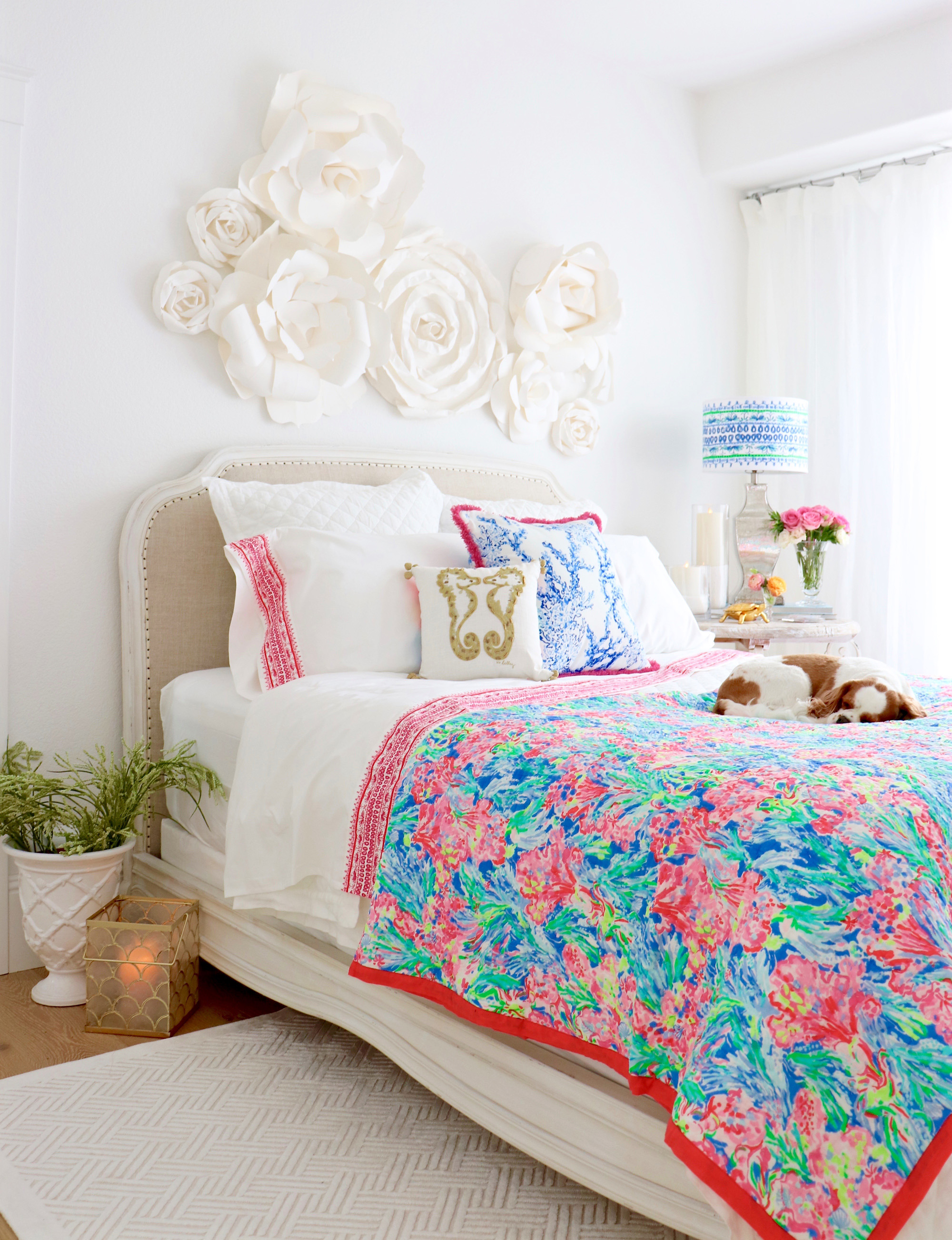 Colorful Bedroom Update with the new Lilly Pulitzer & Pottery Barn Collection 