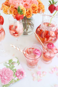 Peach Strawberry Sangria Recipe (+ Non-Alcoholic Lemonade Version!)