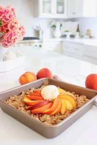 Peach Oatmeal Crisp Recipe