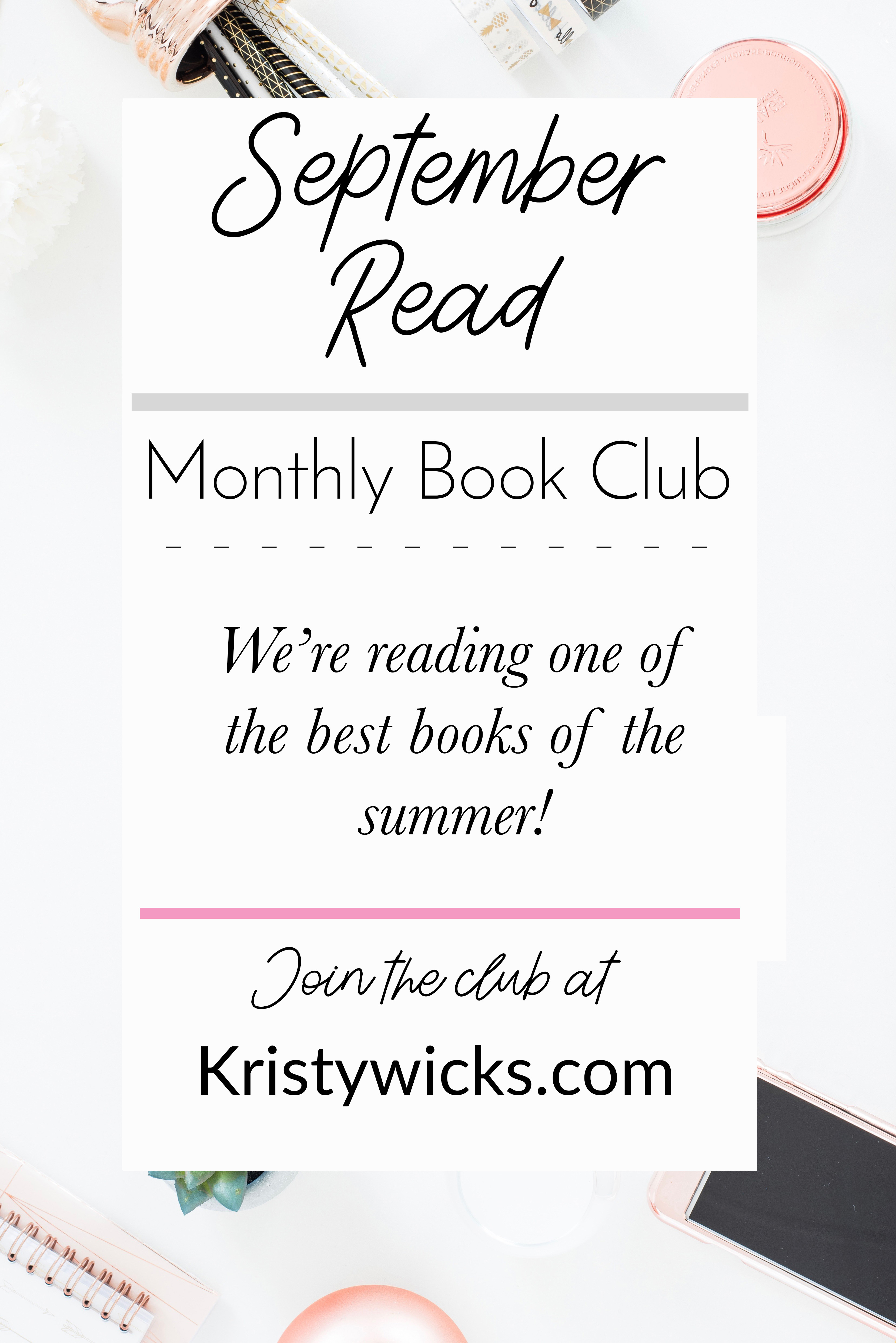 September Book Club Kristy Wicks
