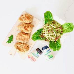 Ranch Chicken and Brussels Sprouts Caesar Salad Recipe