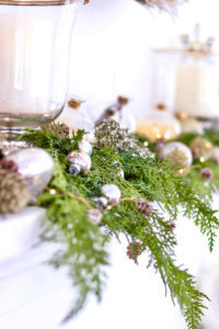 Simple and Neutral Christmas Mantel