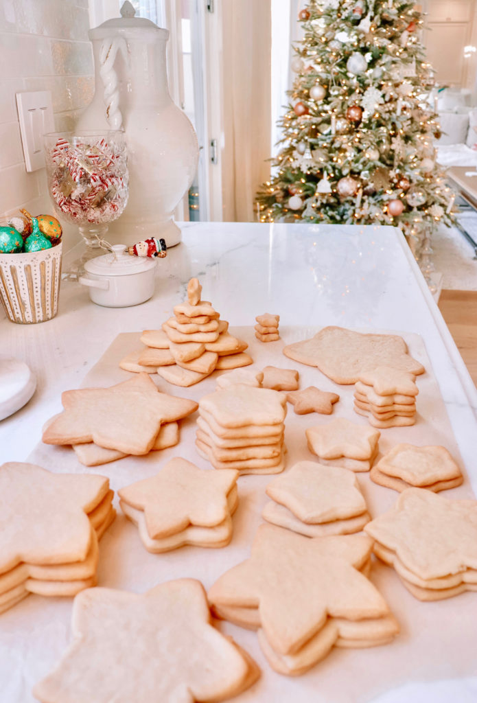 Frosted 3D Christmas Tree Cookies