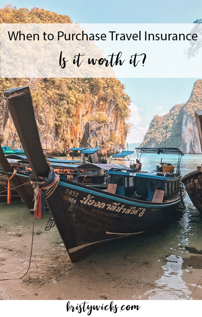 When to Purchase Travel Insurance - Is It Worth It? | We deep dive into everything travel insurance covers and decide if it's worth the money. | World Nomads Review | Kristy Wicks