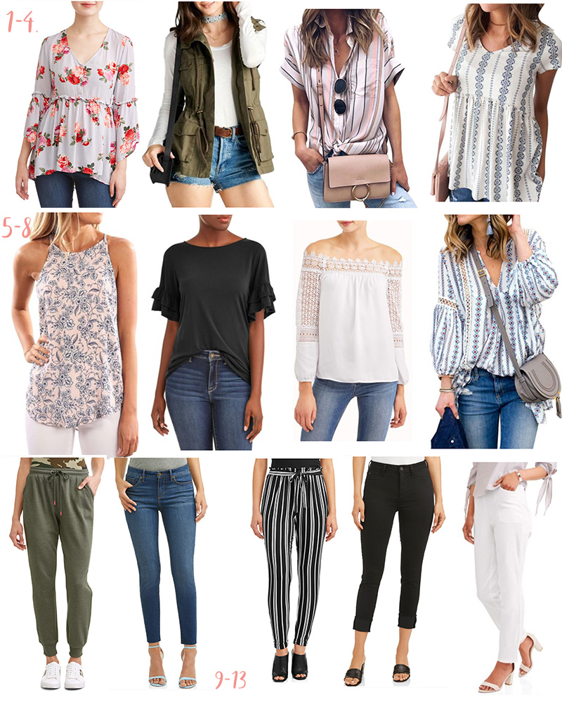 Affordable Spring Fashion from Walmart - Loving all of these outfit options. | Kristy Wicks