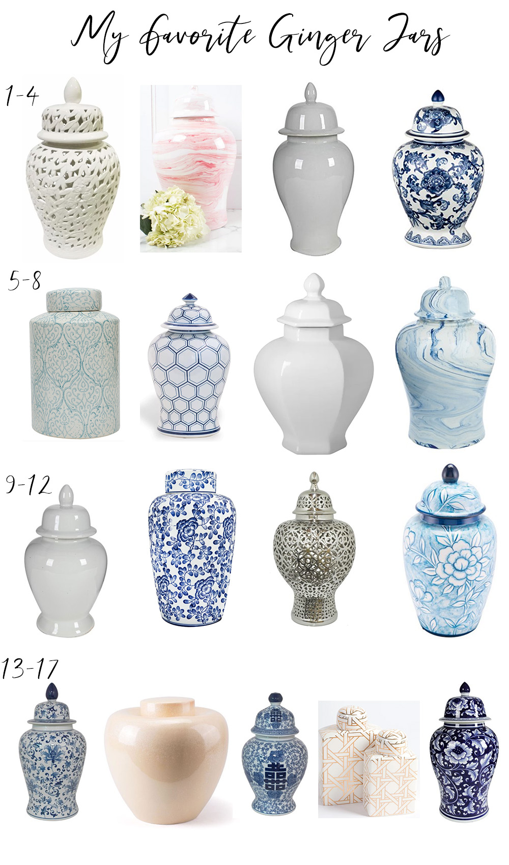 Best of Ginger Jars | I rounded up the CUTEST and top ginger jars/temple jars/lanterns to snag for your home decor this year at all price points. 