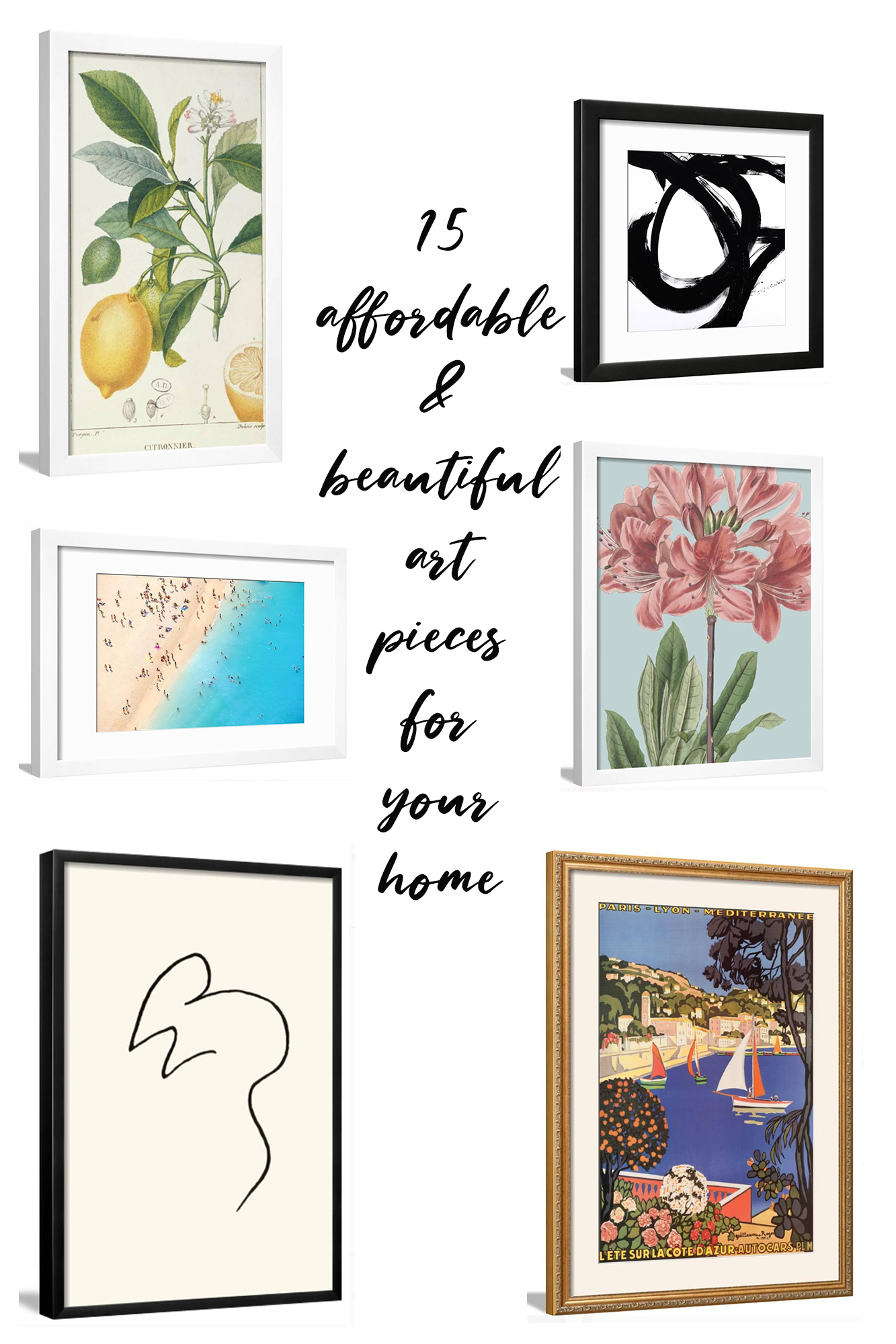 15 Stylish and Affordable Art Pieces For Your Home - Walmart has thousands of some of the prettiest prints, framed art, and more. I rounded up the best!
