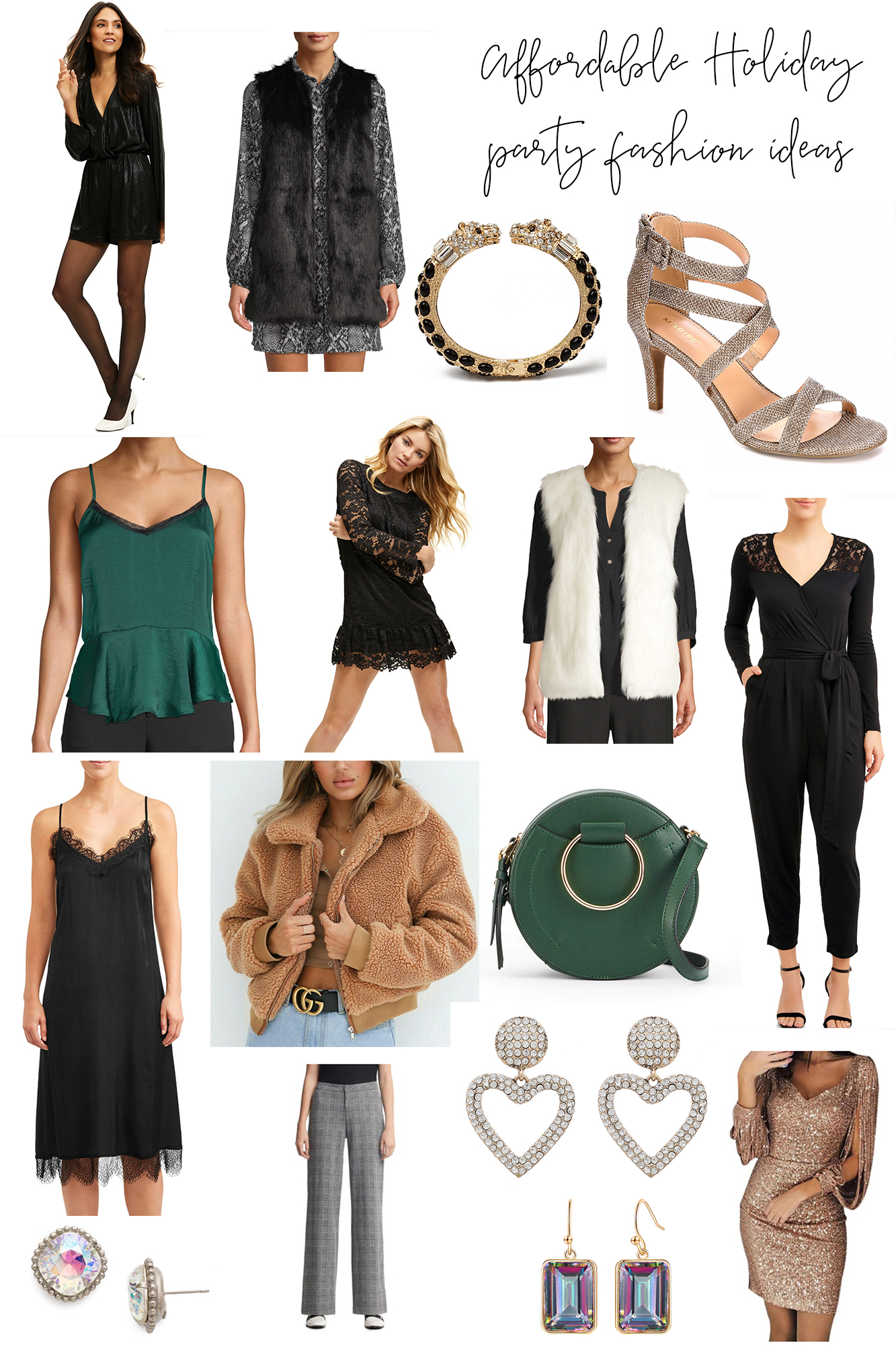Affordable Holiday Party Fashion Ideas - Tons of cute Christmas party & NYE fashion ideas that are attainable and affordable from Walmart! All are so cute. 