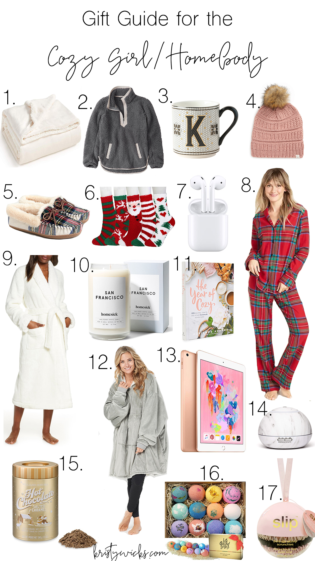 Best Christmas Gift Guide for everything cozy & relaxing at home! Every girl wants everything on this list.. all are affordable & perfect for the holidays