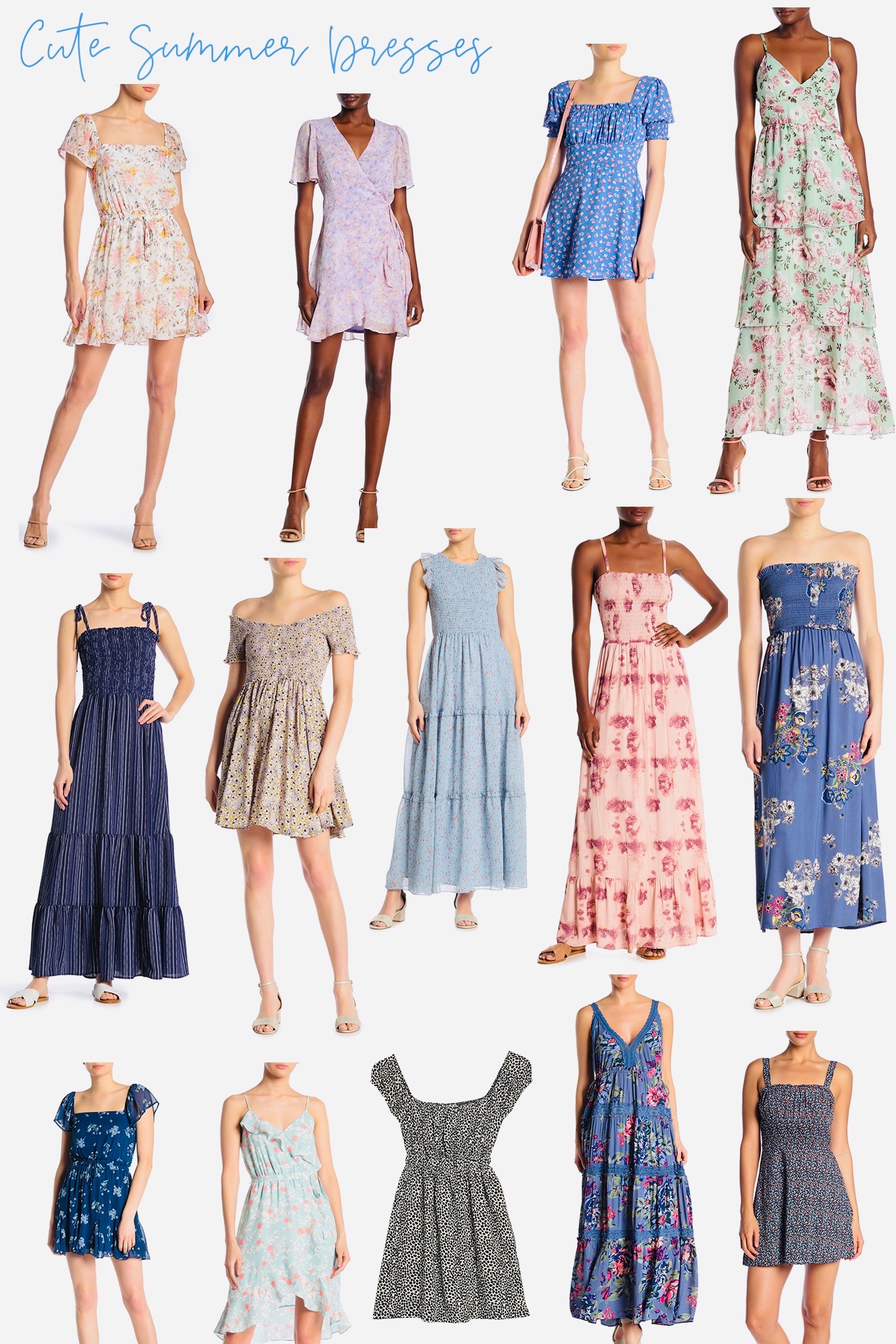 Affordable Summer Dresses I Love - All under $40-50! So many great styles that are chic, classy and fun for low price options. 