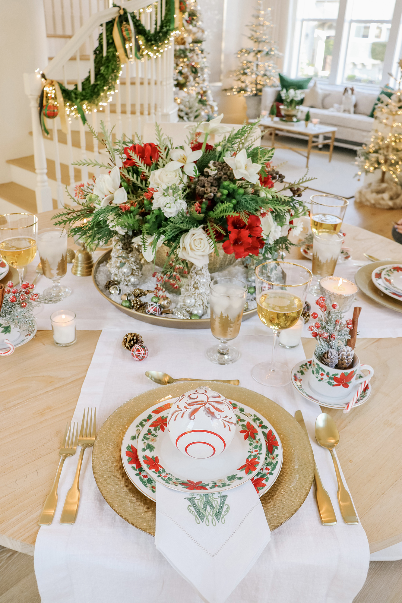 My 2020 Winter Tablescape with Vintage-Style Decor - Lovely decor pieces and affordable options at all price points, vintage christmas decor ideas