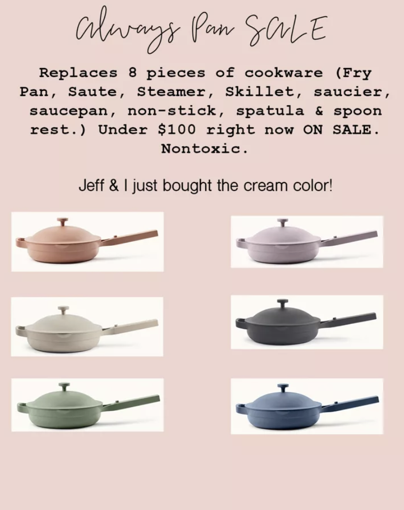 Jeff the Chef's Favorite Kitchen Gift - Always Pan Review from Our Place, on sale under $100 best kitchen gift for any cook