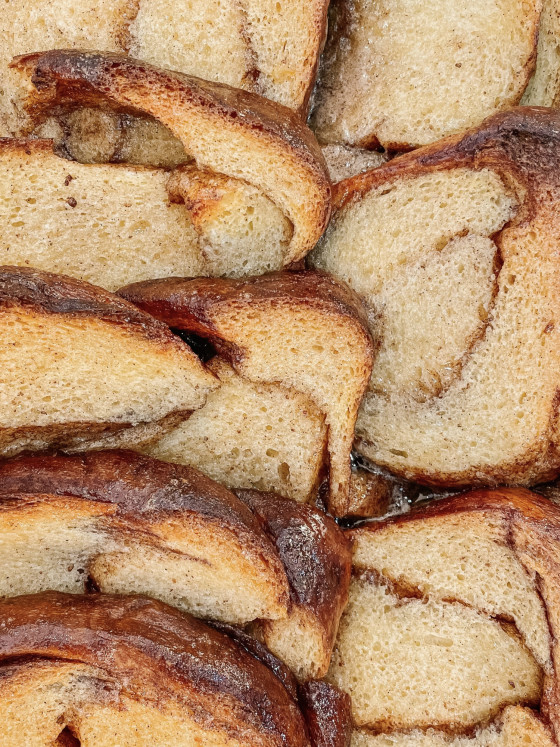 Jeff's Baked Cinnamon Bread French Toast Recipe - KristyWicks.com